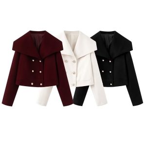Women's Wool Blend Fashion Jacket