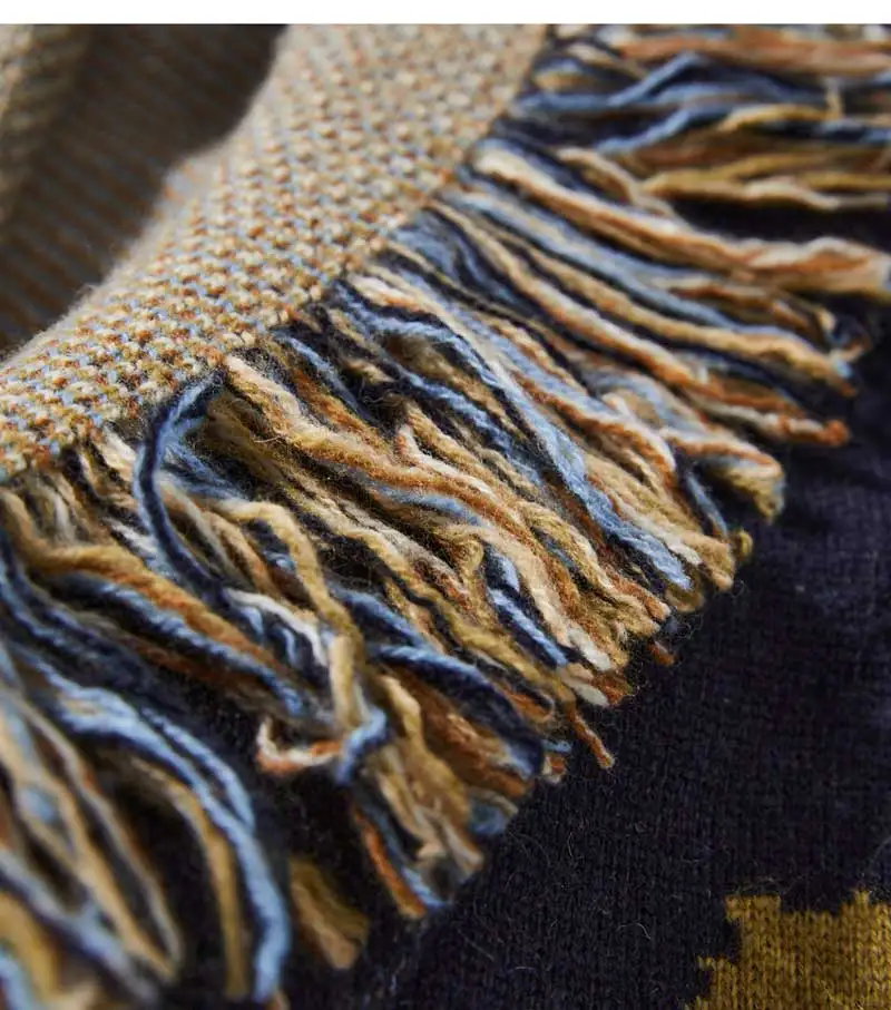 Women Long Sleeve Loose Winter Wool Outerwear Tassel Streetwear Coat - Image 4