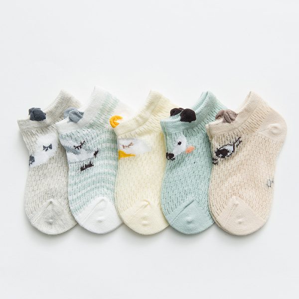 Baby socks ultra-thin cotton mesh
