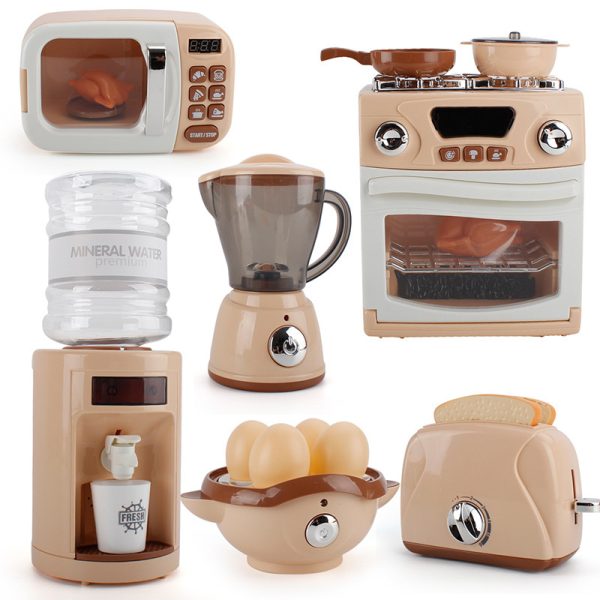 Realistic pretend play kitchen toy set