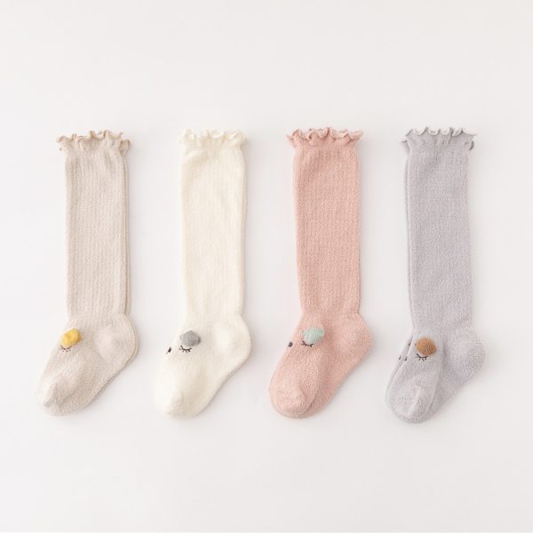Winter thickened coral fleece baby socks