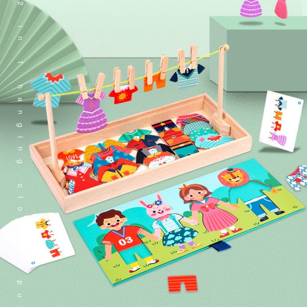 Early childhood educational wooden puzzles