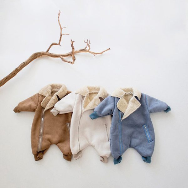 Single-layer fleece-lined bodysuit