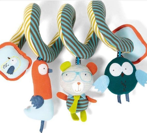 Bed around plush toys