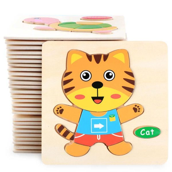 Children's 3D Wooden Puzzle Toys