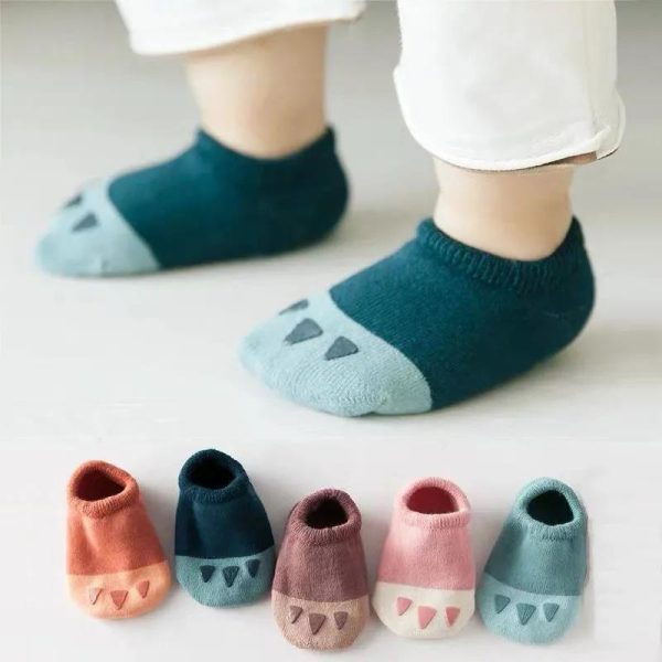 Thick terry cloth baby floor socks