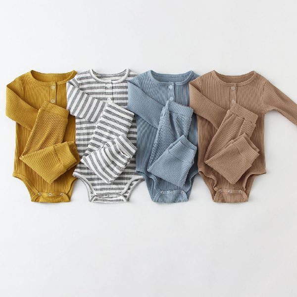Spring Baby Corduroy Two-piece Set