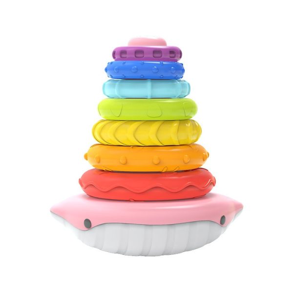 Rainbow Tower Folding Musical Baby Toy