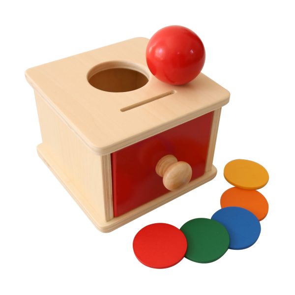Wooden toy puzzle learning box