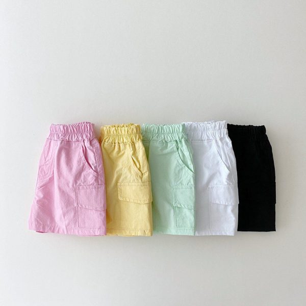Baby Cute Candy Swatches Simple Shorts