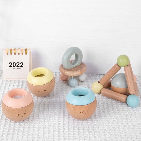 Wooden sensory and tactile toys