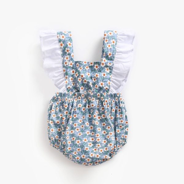 Baby clothes with floral patterns