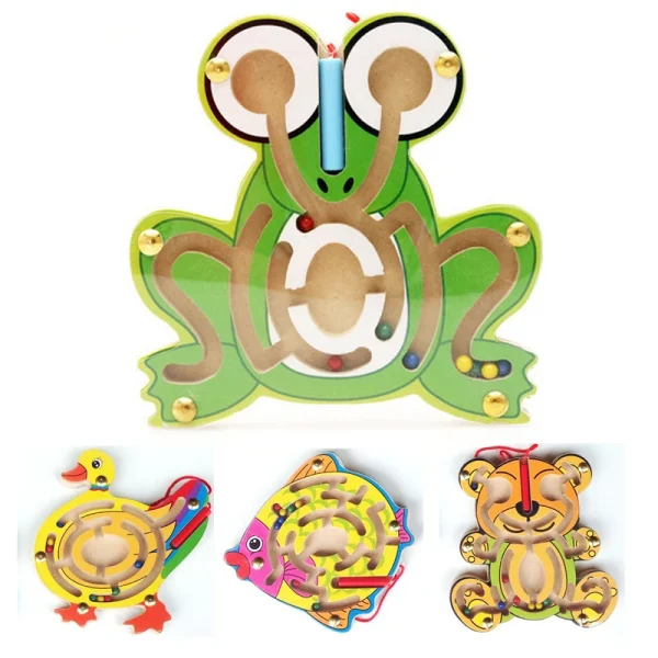 Wooden puzzle toys for learning
