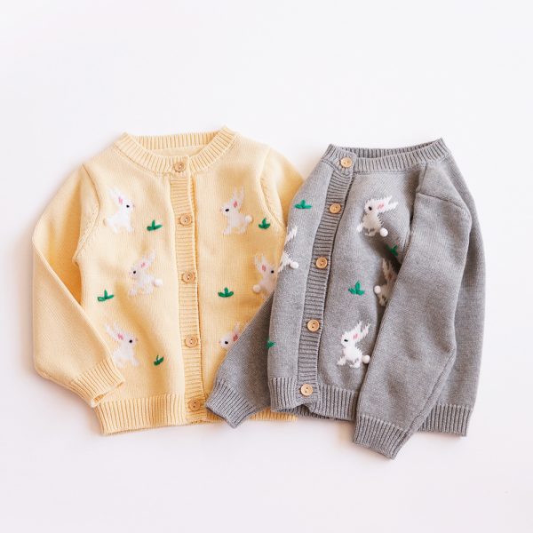 Girls' knitted cardigan